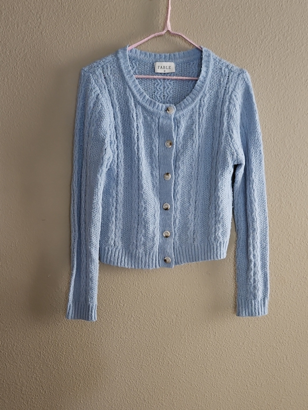 Fable Light Blue Cardigan